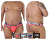 Xtremen 91031x-3 3pk thongs रंग फुचिया-व्हाइट-ब्लू