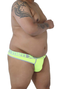 Xtremen 91031x-3 3pk tangas color verde-blanco-fucsia