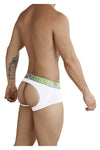 Xtremen 91032 Butt LIBTER Jockstrap Color White-Silver