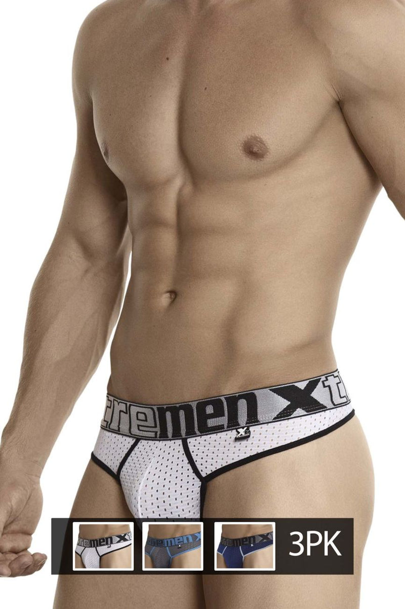 Xtremen 91036-3 3PK سيور اللون أبيض-رمادي-أزرق