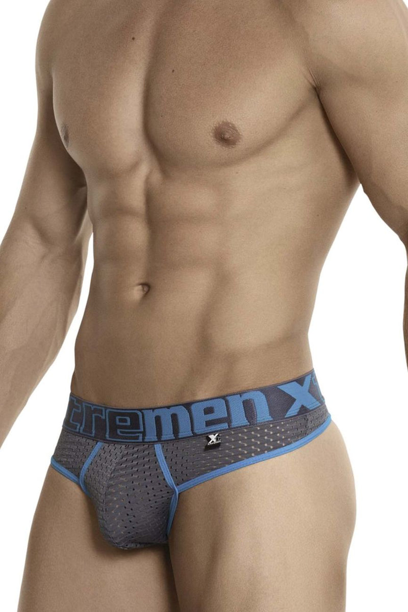 Xtremen 91036-3 3PK Thongs Color White-Gray-Blue