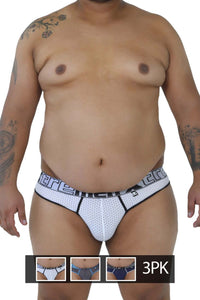 Xtremen 91036x-3 3pk tangas color blanca-gris azul