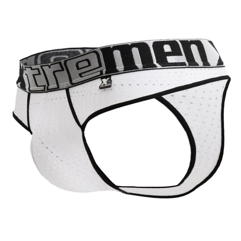 Xtremen 91036x Mesh Thongs Color White