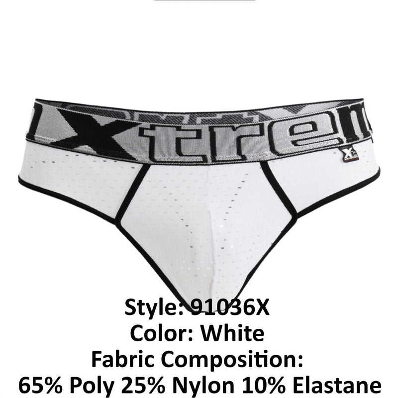 Xtremen 91036X Mesh tangas color blanco