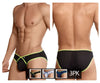 Xtremen 91040-3 3PK Briefs Couleurs noir-blanc-bleu