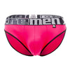 Xtremen 91053-3 3PK Briefs Couleurs Fuchsia-Green-Fuchsia