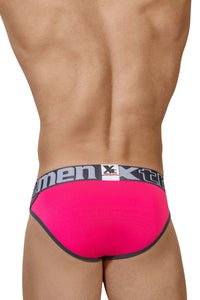 Xtremen 91053-3 3PK Briefs Couleurs Fuchsia-Green-Fuchsia