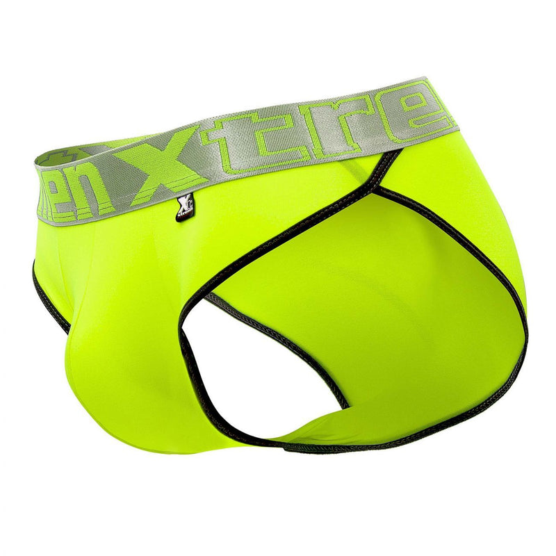 Xtremen 91053-3 3PK Briefs Couleurs Fuchsia-Green-Fuchsia