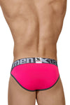 Xtremen 91053-3 3PK Briefs Couleurs Fuchsia-Green-Fuchsia