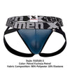 Xtremen 91054x-3 3pk Jockstrap रंग पेट्रोल-फुचिया-पेट्रोल