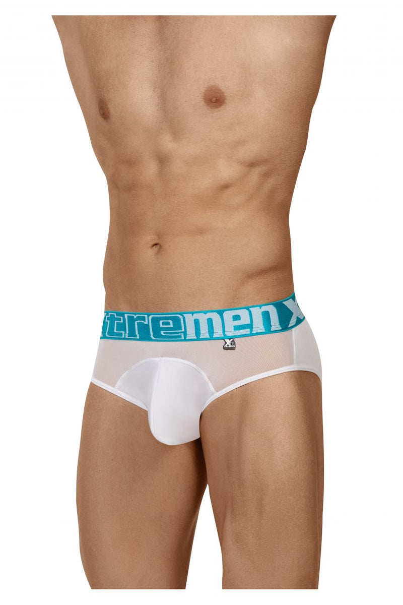 Xtremen 91059 Peekaboo Mesh Briefs Color blanco