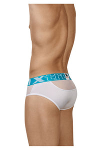 Xtremen 91059 Peekaboo Mesh Briefs Color White