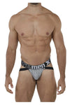 XTREMEN 91069超细纤维jacquard jockstrap颜色灰色