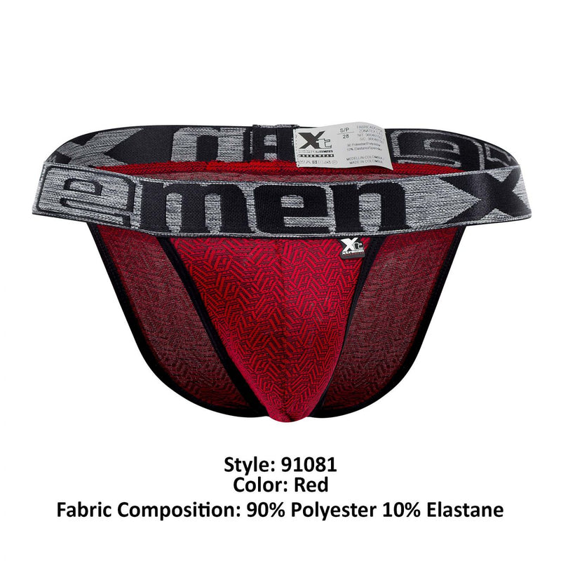 Xtremen 91081 Microfibre Jacquard Bikini couleur rouge