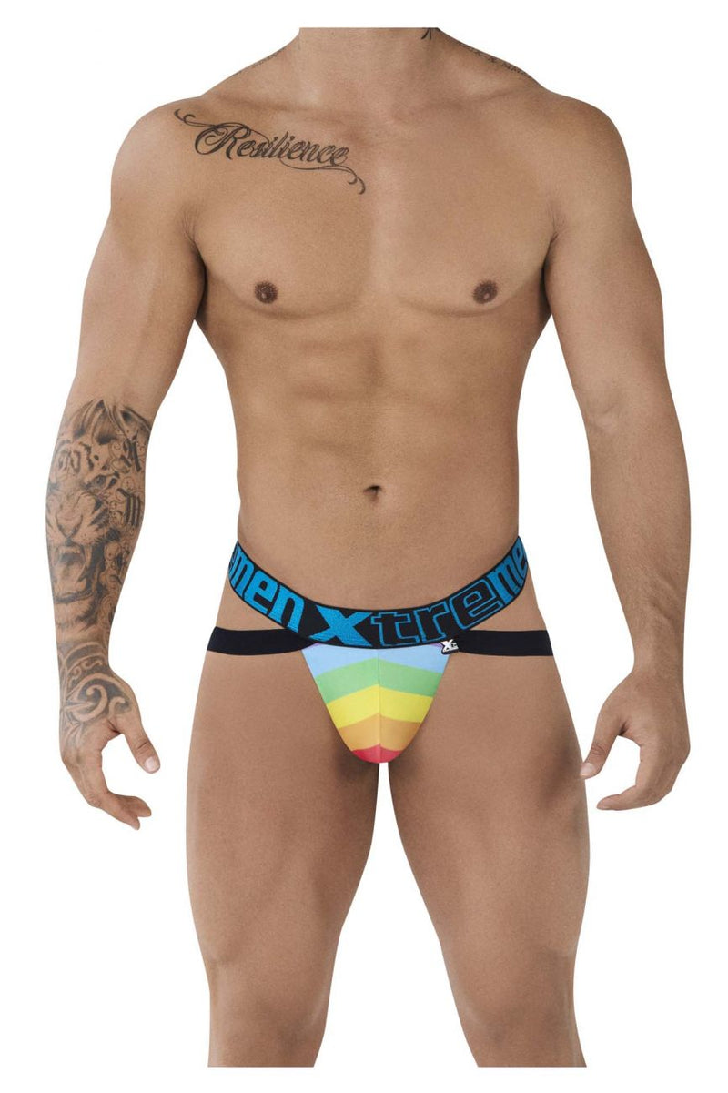 Xtremen 91083 Microfiber Pride Jockstrap Color Blue