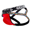 Xtremen 91084 Microfibra Orgullo Color Jockstrap Red