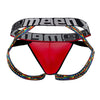 Xtremen 91084 Microfibre Pride Jockstrap Color Red