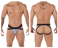 Xtremen 91085 Microfibre Jacquard Jockstrap Color Grey