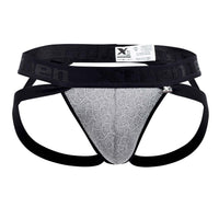 Xtremen 91085 Microfibre Jacquard Jockstrap Color Grey