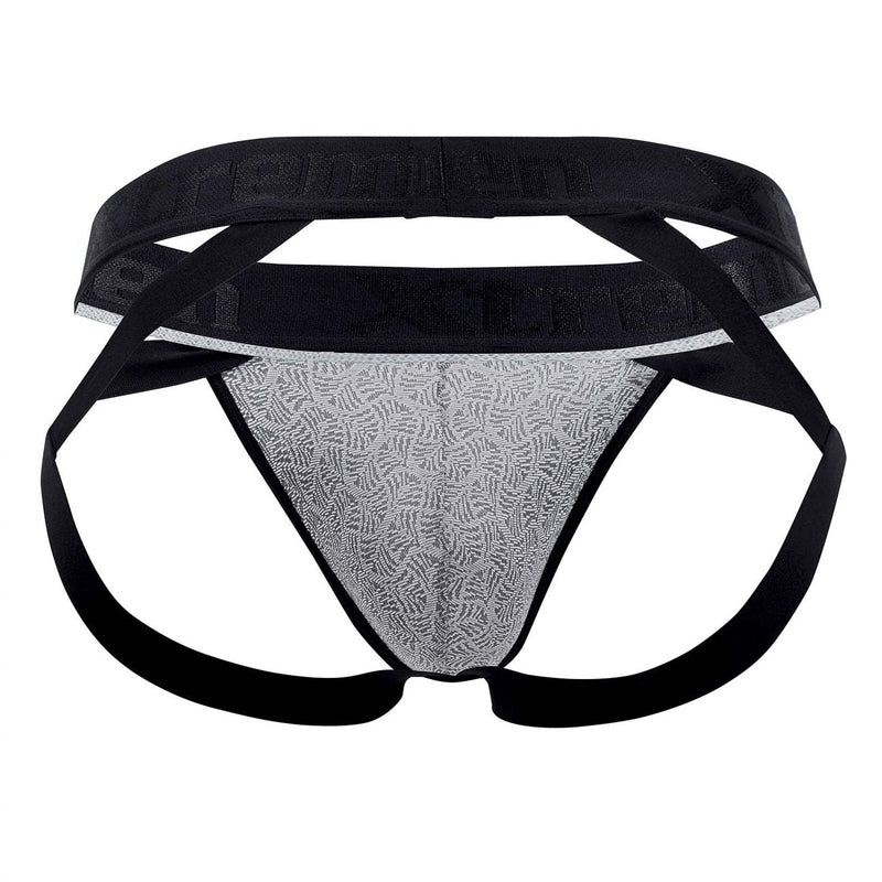 Xtremen 91085 Microfibre Jacquard Jockstrap Color Grey