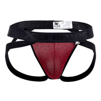 Xtremen 91085 Microfibra Jacquard Jockstrap Color rojo