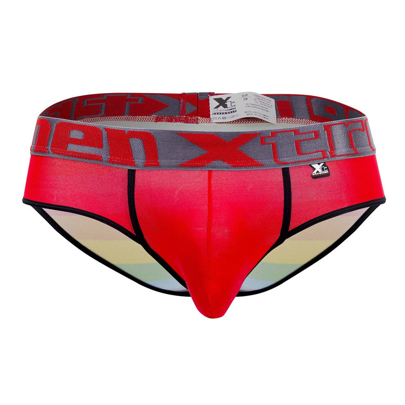 Xtremen 91088 Microfibre Pride Briefs Color Red