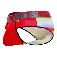 Xtremen 91088 Microfibre Pride Briefs Color Red