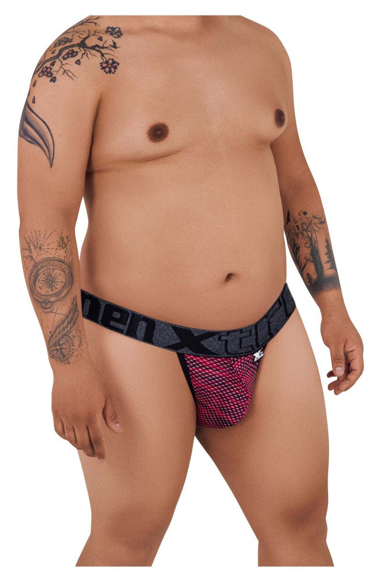 Xtremen 91098x Couleur de bikini en maille microfibre rouge