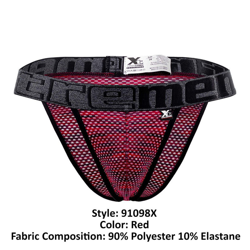 Xtremen 91098X Microfibra Mesh Bikini Color rojo