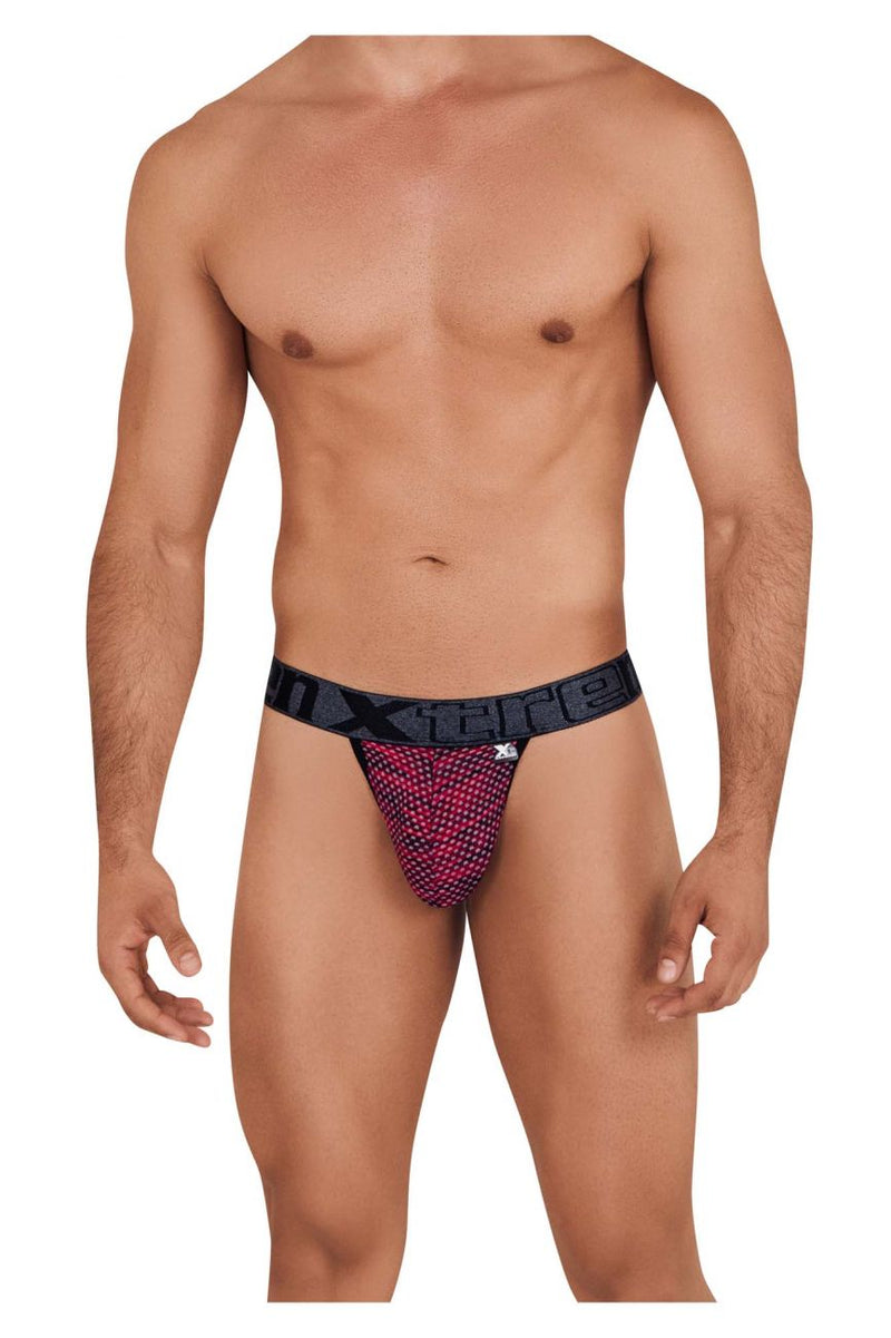 Xtremen 91098 Couleur de bikini en maille microfibre rouge