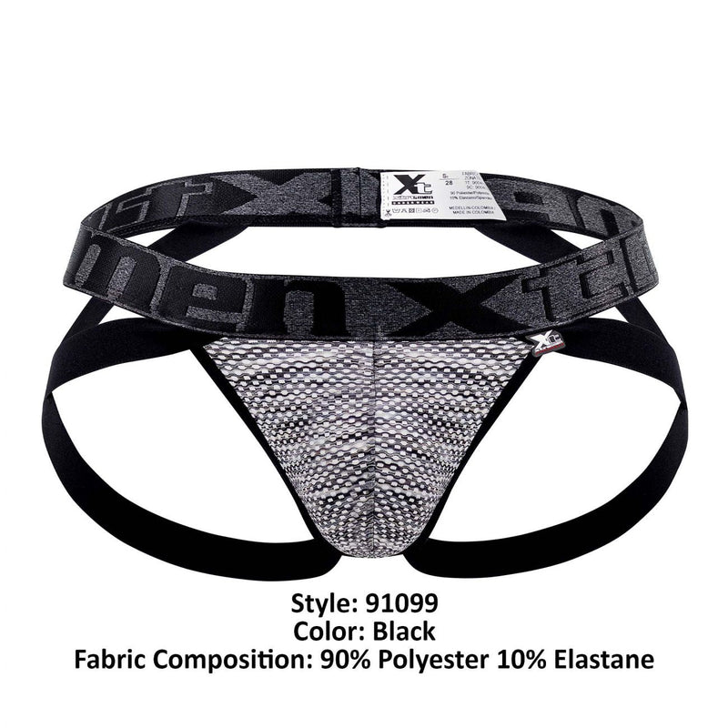 Xtremen 91099 Microfibra Mesh Jockstrap Color Negro