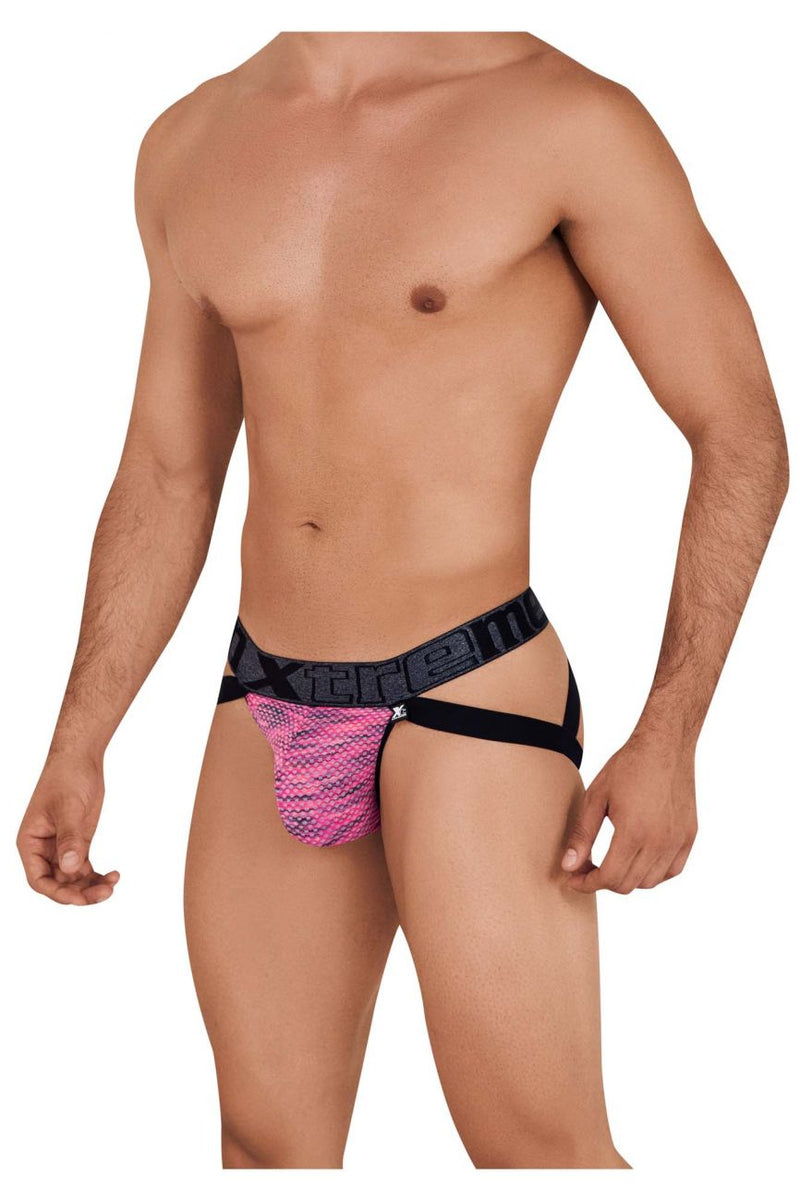 Xtremen 91099 Microfibra Mesh Jockstrap Color Pink