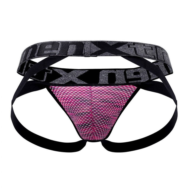 Xtremen 91099 Microfibra Mesh Jockstrap Color Pink