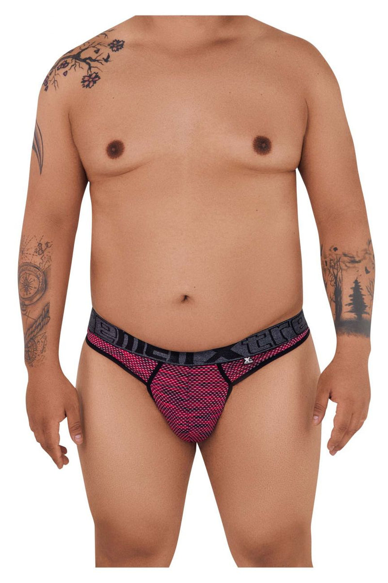 Xtremen 91100X Microfiber Mesh Thongs Color Red