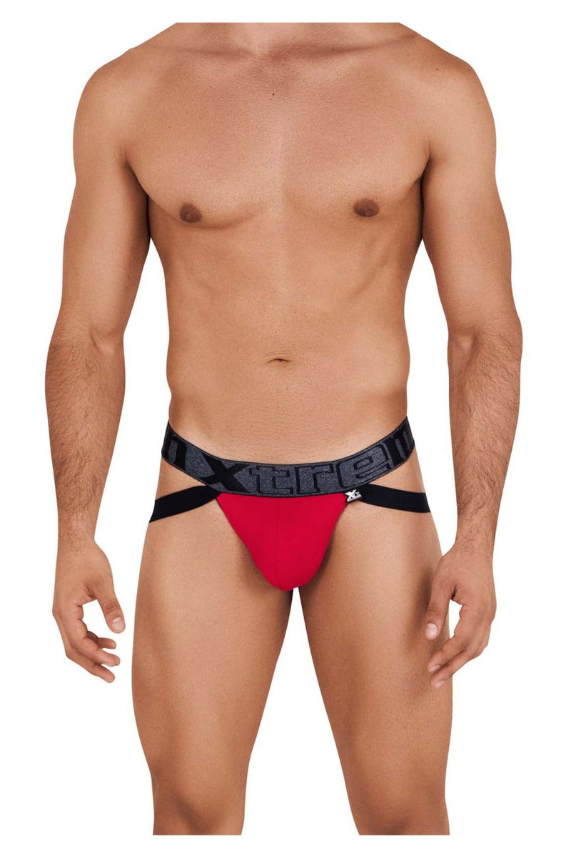 Xtremen 91102 Couleur de jockstrap de microfibre rouge