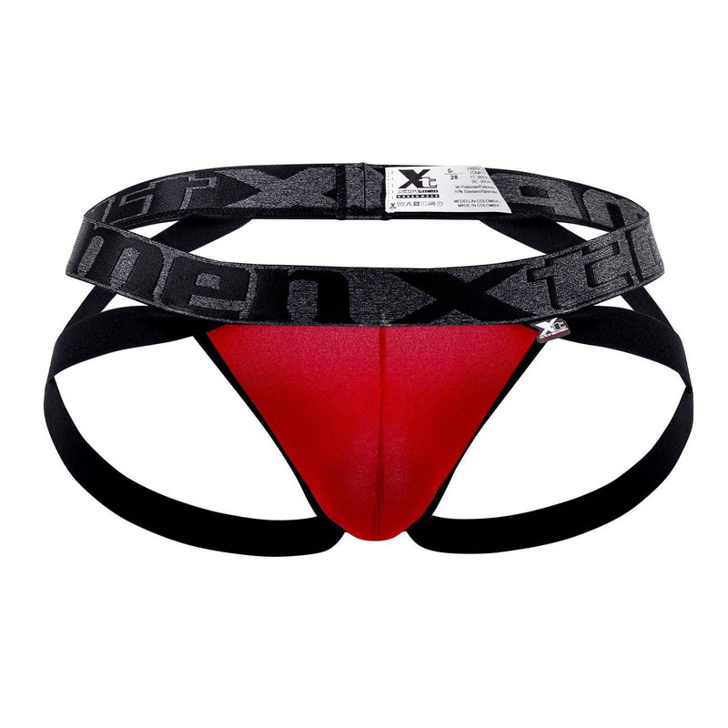 Xtremen 91102 Couleur de jockstrap de microfibre rouge