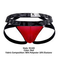 Xtremen 91102 Couleur de jockstrap de microfibre rouge