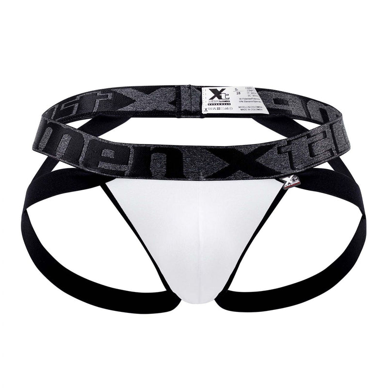 Xtremen 91102 Couleur de jockstrap de microfibre blanc