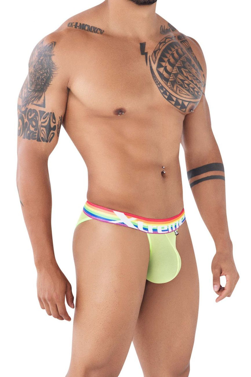 Xtremen 91104 Orgullo Mesh Bikini Color Neon Verde