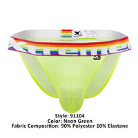 Xtremen 91104 Orgullo Mesh Bikini Color Neon Verde