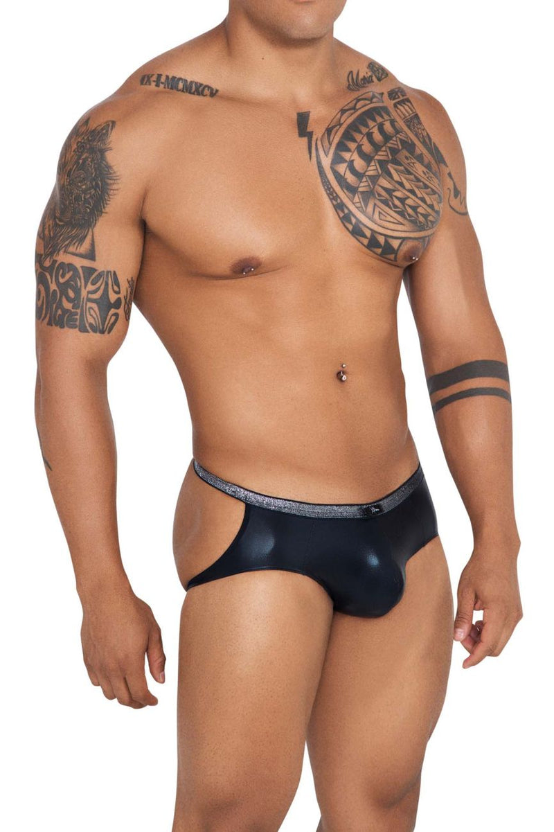 Xtremen 91116 Couleur de jockstrap métallique noir