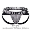 Xtremen 91118 Color de encaje de Jockstrap Negro