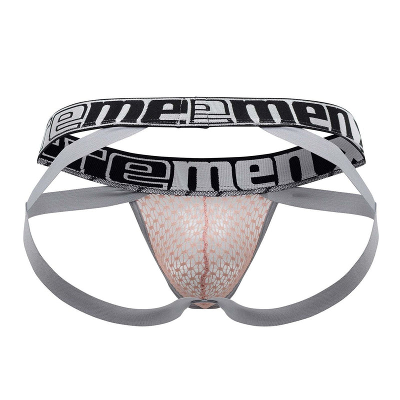 Xtremen 91118 en dentelle jockstrap couleurs rosewood