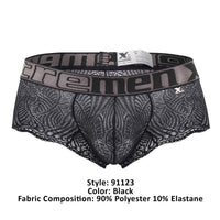 Xtremen 91123 Briefs en dentelle Color noir