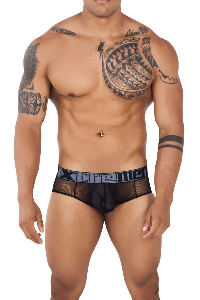 Xtremen 91124 en dentelle jockstrap couleur noir