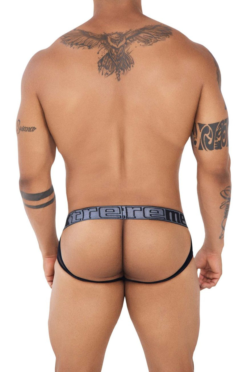 Xtremen 91124 en dentelle jockstrap couleur noir