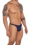 Xtremen 91126 Mesh tangas color azul oscuro