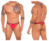 Xtremen 91126 Mesh Thongs Color rouge