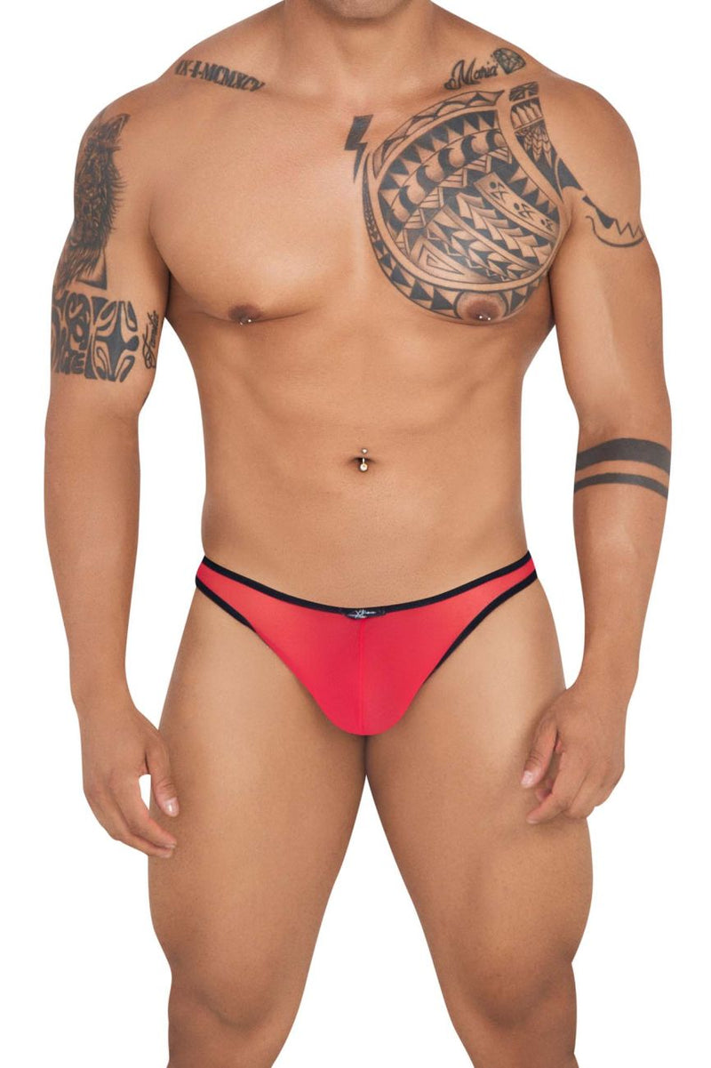 Xtremen 91126 Mesh Thongs Color Red