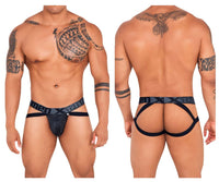 Xtremen 91128 Snake Print Jockstrap Color Black